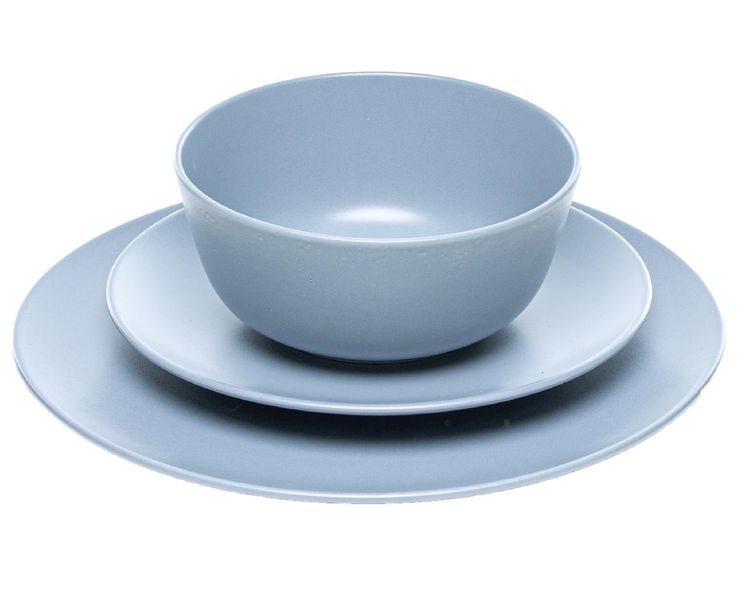 George &amp; Mason - Ceramic 12 Piece Dinner Set - Grey