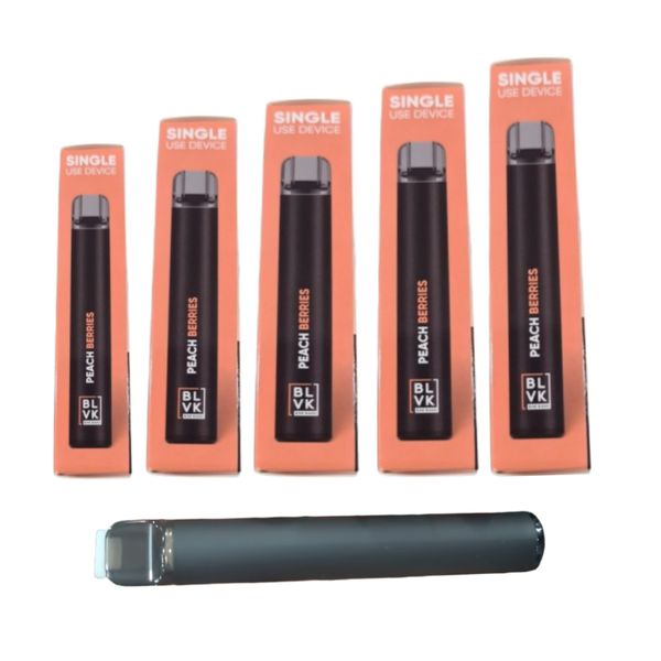 New BLVK 800 Puffs Disposable Vape Peach Berries 5pack