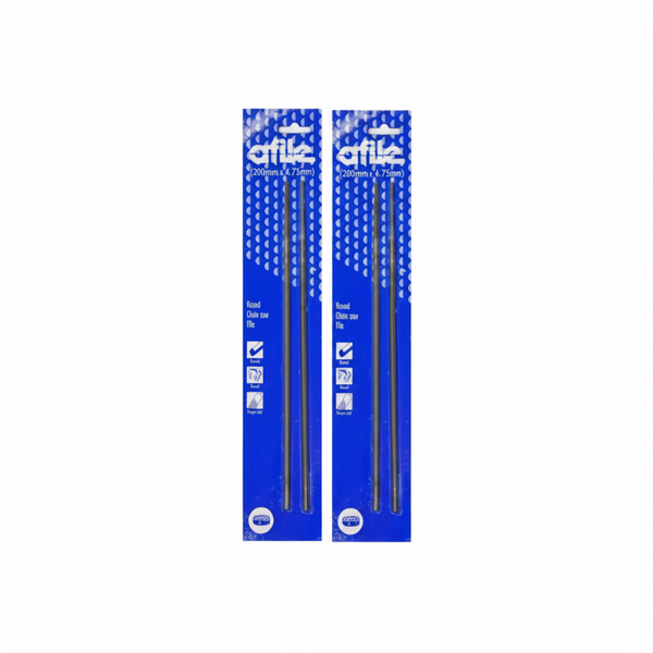 Afile 200 mm Chainsaw File - 2 Piece Set for Sharpening Blades - 2 Pack