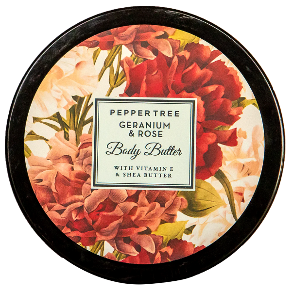 Pepper Tree Geranium &amp; Rose Body Butter 250ml