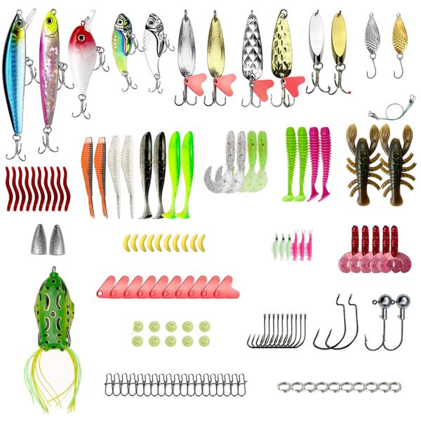 131 Pieces Of Complete Set Of Fishing Lures