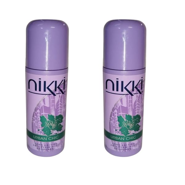 Nikki Long Lasting Anti-perspirant Roll On 50ml - Urban Chic Pack of 2