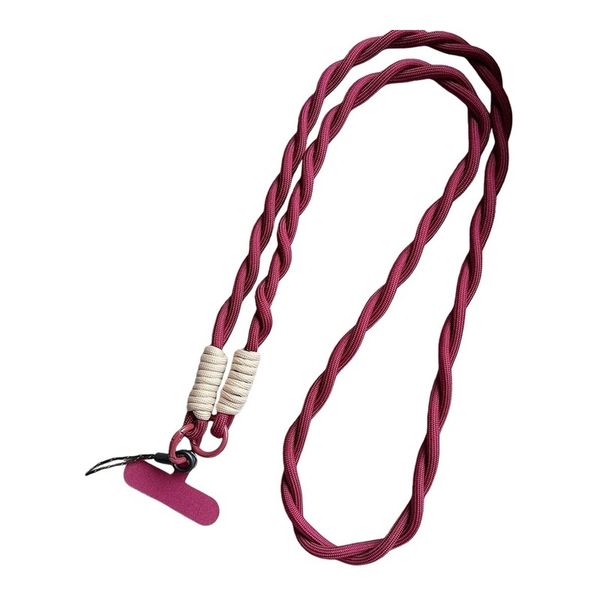 Gold Diagonal Phone Lanyard - Durable Anti-Loss Strap - 1.5 m