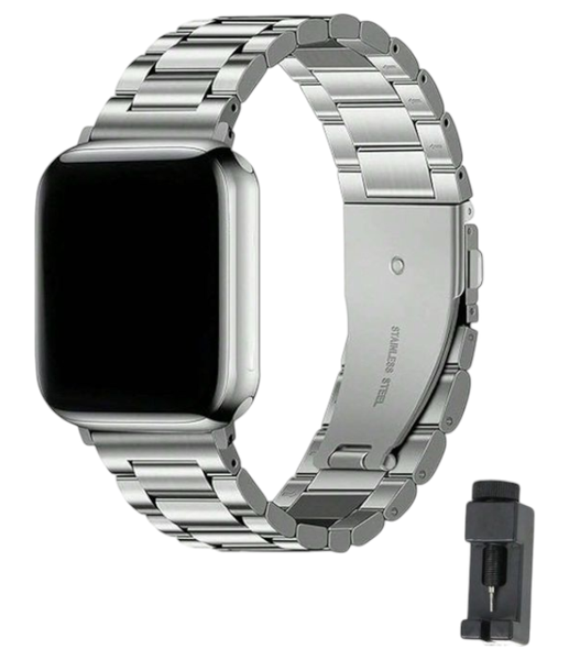 Stainless Steel Strap With Link Remover Tool for Apple Watch - Silver