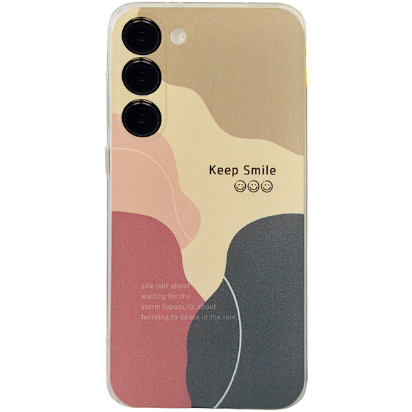 Phone Case with Keep Smile compatible with Samsung S23+ | Multi Colour