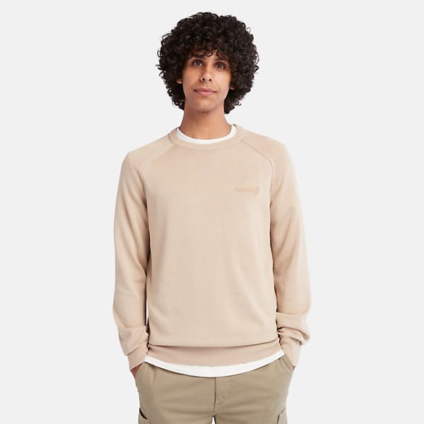 Timberland Men's Morden Wash Crew Jumper - Beige