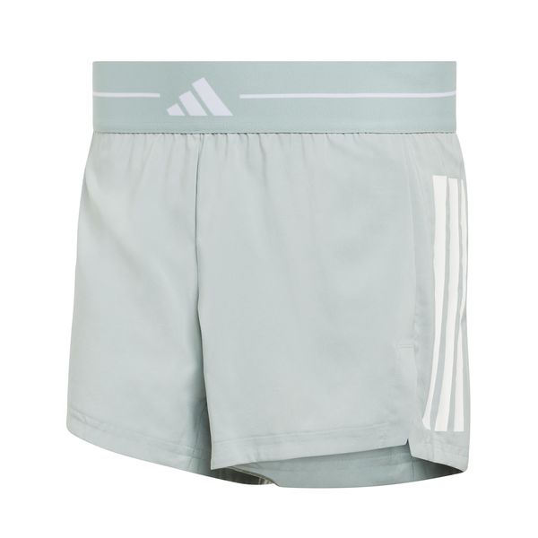 adidas Women's Hyperglam 3-Stripes Woven Shorts - Wonder Sage