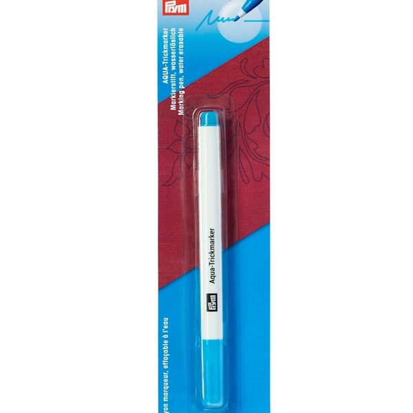 Prym Water Erasable Blue Fabric / Material Marker Pen - Thick Tip