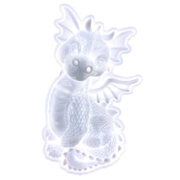 Craft Multi Purpose Silicone Dragon Casting Mould for DIY Crafts - 20cm