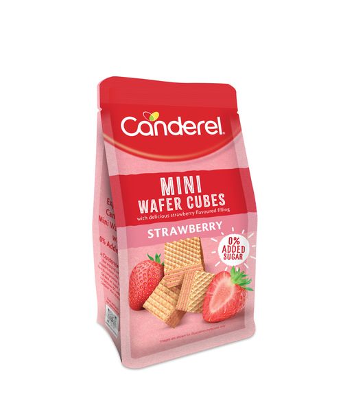 Canderel Wafer Cubes - Strawberry - 100g