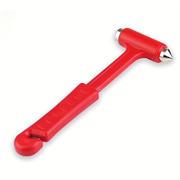 2 in 1 Car Safety Hammer with Window Breaker and Seat Belt Cutter