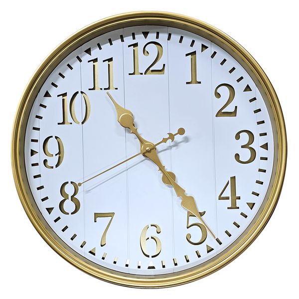 Elegant Metallic Modern Home and Office Wall Clock