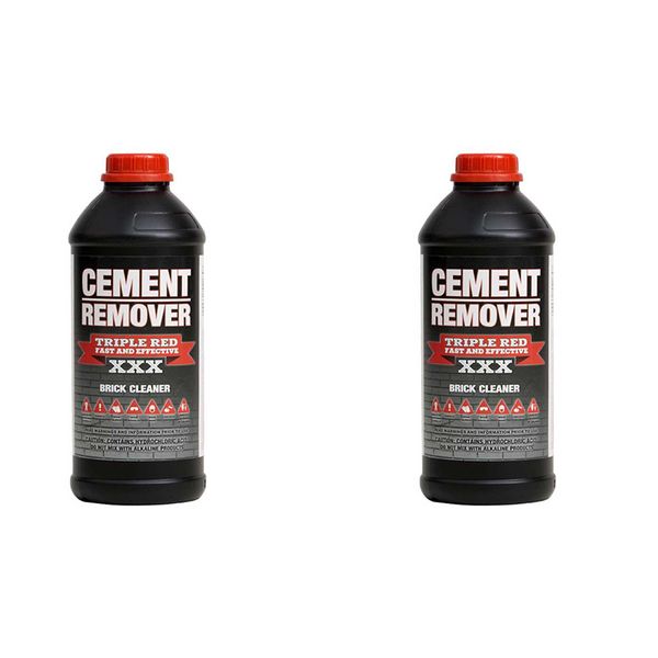 Triple Red Cement Remover 1 Litre - 2 Pack