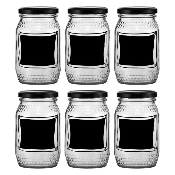 Regent 352ml Honey Jar with Black Notes - 6 Pack