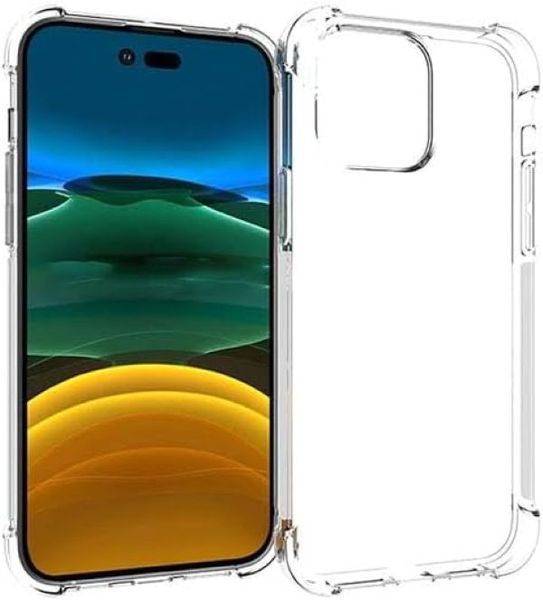 Clear Silicone Protective Case Compatible with Apple iPhone 15 Ultra