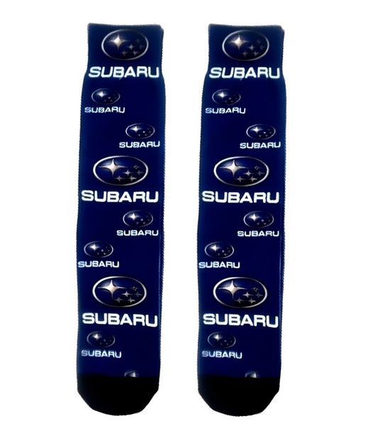 Subaru Retro Style Novelty Socks - Blue