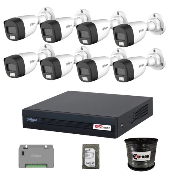 Dahua 1080P HD Full Color 8 Channel Complete Kit