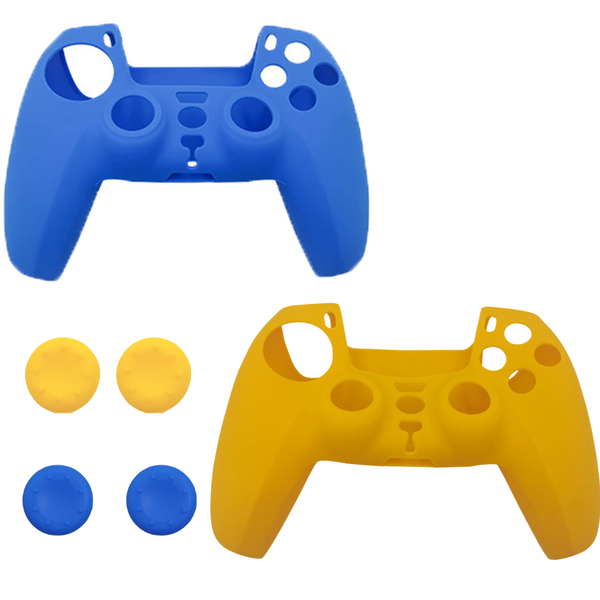 2 Pack - Smooth Silicone Case BN21 With Finger Grips for PS5 Controller