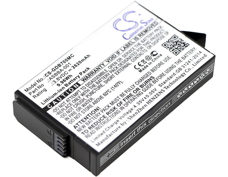 GOPRO Fusion Camera Battery/2620mAh