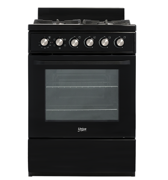 Univa 4 Burner Battery Ignition Gas Stove with 82L Electric Oven UGE016BI-1