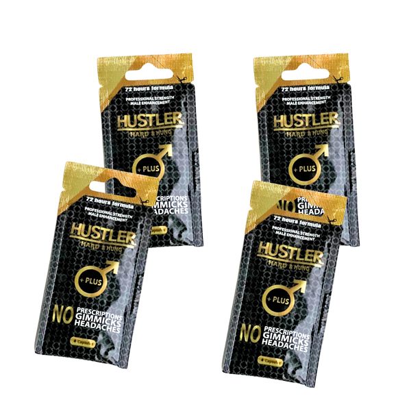 Hustler Plus+ Capsules 4's - Value Pack 4 x 4's Capsules