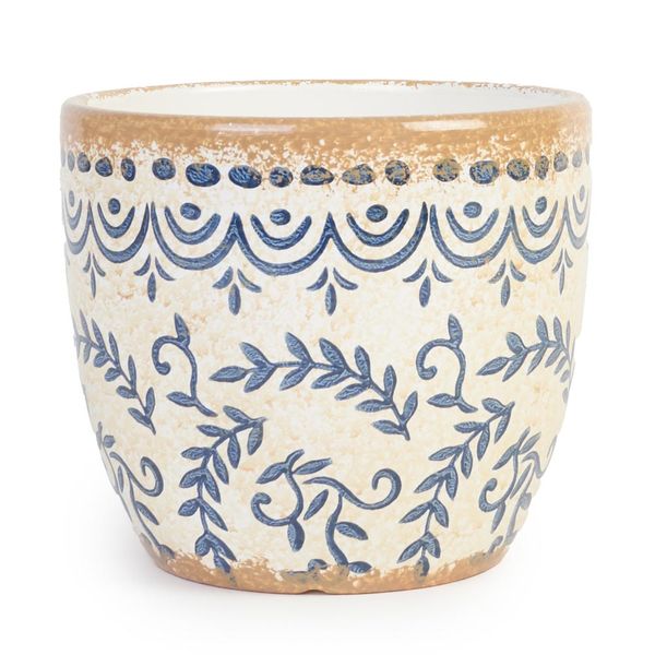 Tuscan Azure Pot 14x12cm