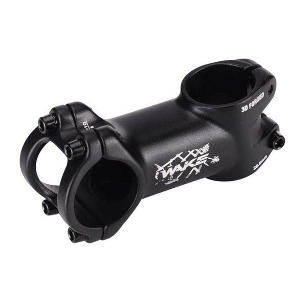 Wake 3D Forged Alloy Bicycle Stem 10 Degree Black 70mm