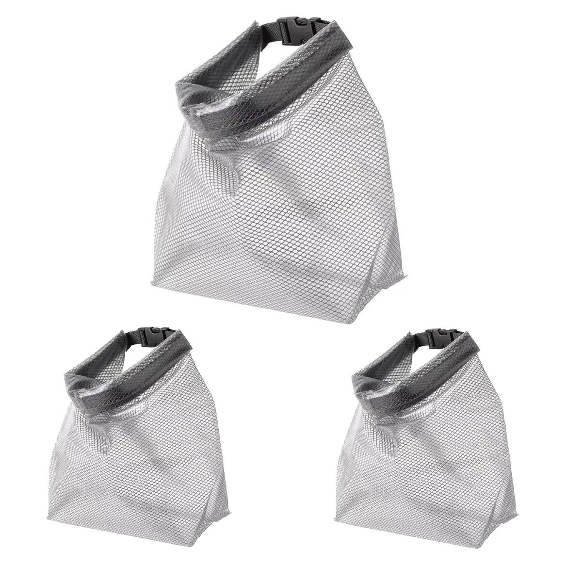 3-Piece Waterproof Cube Toiletry Bags