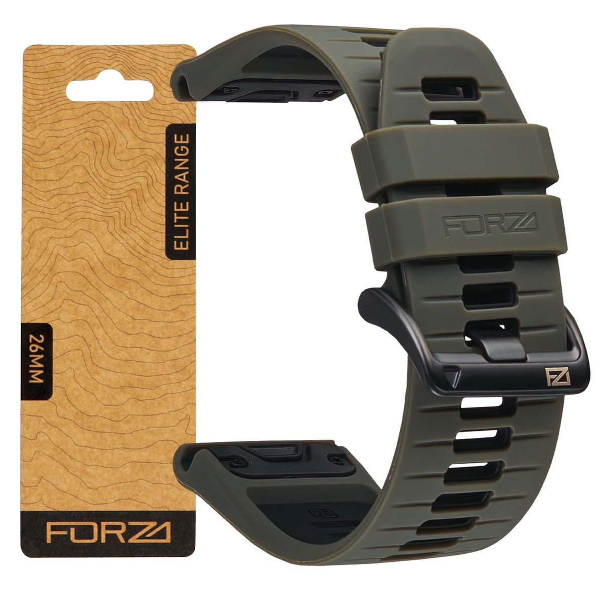 FORZA 26mm EasyFit Two-Tone Strap Compatible with Fenix 8 (51mm