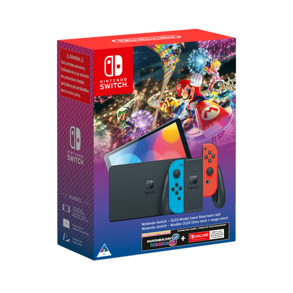Nintendo Switch - OLED Model Mario Kart 8 Deluxe Bundle + NSO Voucher