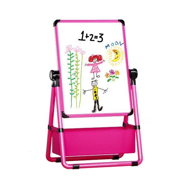 Olive Tree - Adjustable Pink Easel With Dual Magnetic Boards &amp; Accessories
