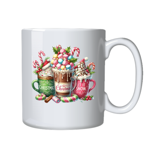 Christmas Hot Chocolate Mashmellow Fun Cute Positive Mug Gift Christmas 402