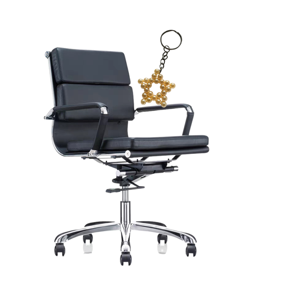 Lorah Mid Back Office Chair and handmade key holder