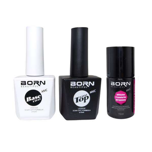 Kandy Rose BB Set of 3- Sticky Bond, Top Coat &amp; Base Coat