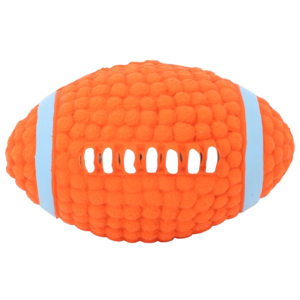 Rugby Shaped Dog Toy Ball Relieve Anxiety Chewable Rugby Dog Toy Ball L