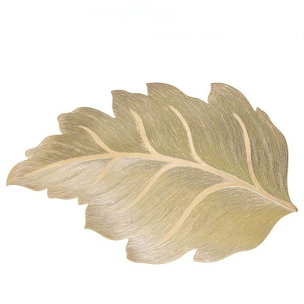 Maple Leaf Shaped Heat Resistant Washable PVC Placemat - 1 Piece