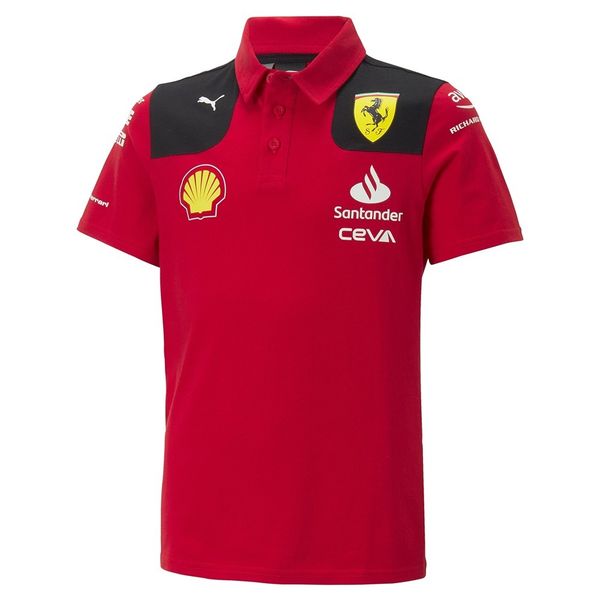 Scuderia Ferrari 2023 Team Polo Kids - Red