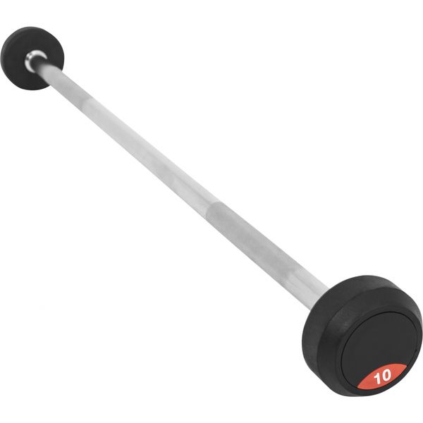 Fixed Rubber Barbell 10KG - 10.0 kg Gorilla Sports SA