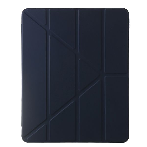 iPad Pro 13 2024 Mutual Multi-fold Smart Leather Tablet Case Blue