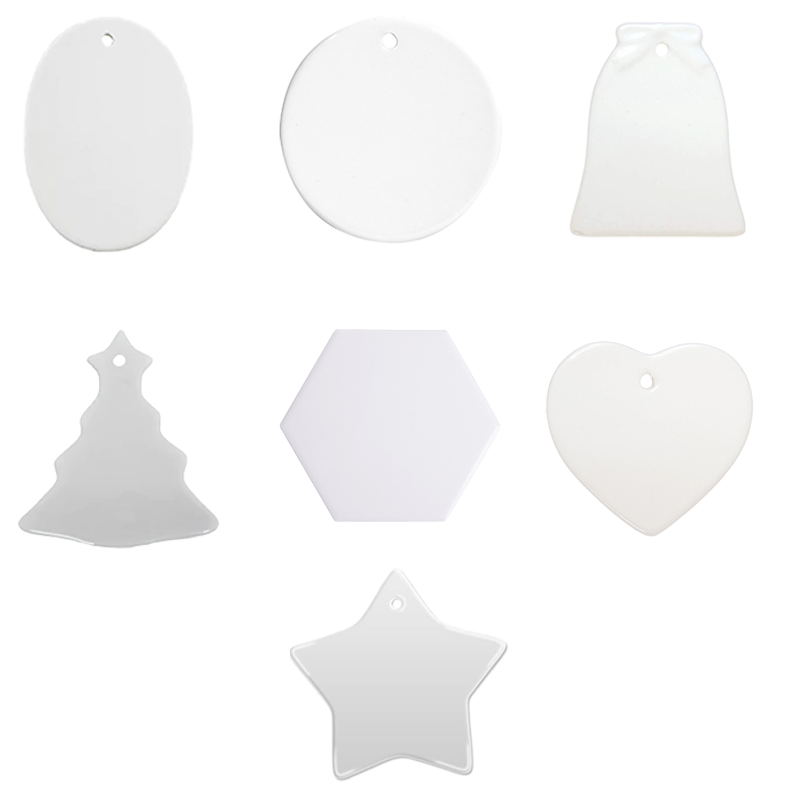 Sublimation Decoration Ornaments - 10 Pack