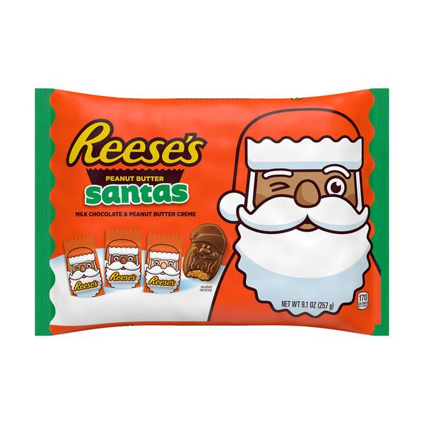 Reese's Peanut Butter Filled Chocolate Festive Santas - 257g