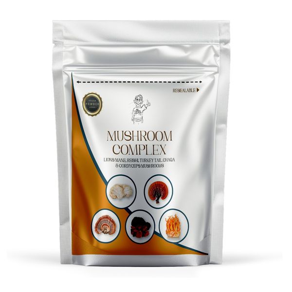 5 Mushroom Complex - 60 Capsules - Cognitive, Immune, Energy, and Vitality