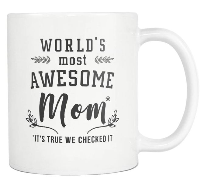 World's Awesome Mom Birthday Christmas Mother's Day Gift 11Oz Coffee Mug