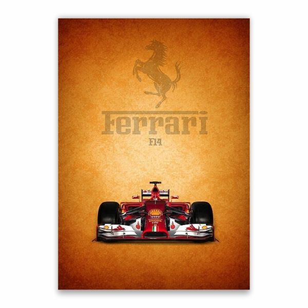 Ferrari F1 Car Poster - A1