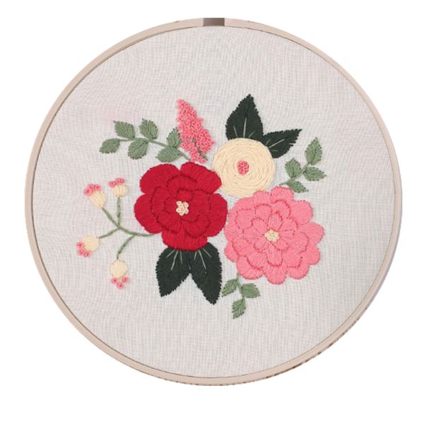 Sewing Cross Stitch Embroidery Starter Kit Flower