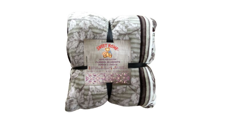 Pattern Flannel Blanket - King Size