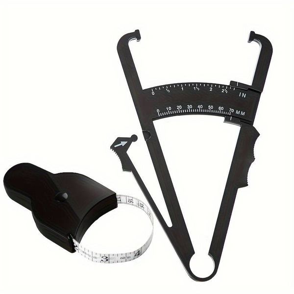 Body Fat Caliper And Tape Measure Set
