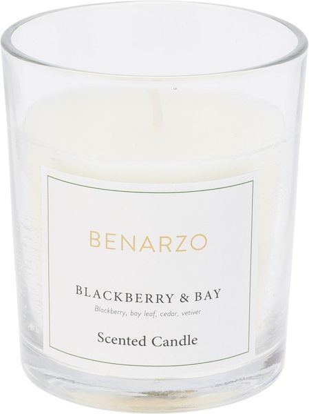 Scented Candle in Round Glass Perfume Blackberry 8.5x8.5x10xm