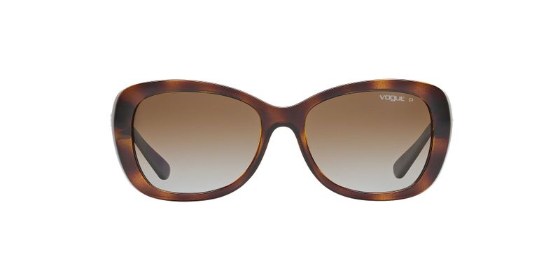 Vogue - Woman Evergreen Butterfly Polarized Sunglasses - Dark Havana