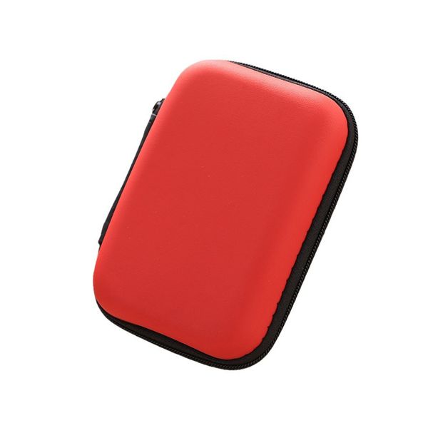 Rectangular EVA multi-function headphone data cable with zipper storage bag